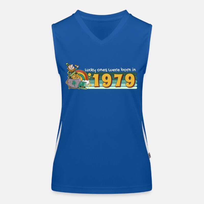 Lucky Ones Were Born in 1979 tee St. Patrick's Women's Functional Contrast Tank Top