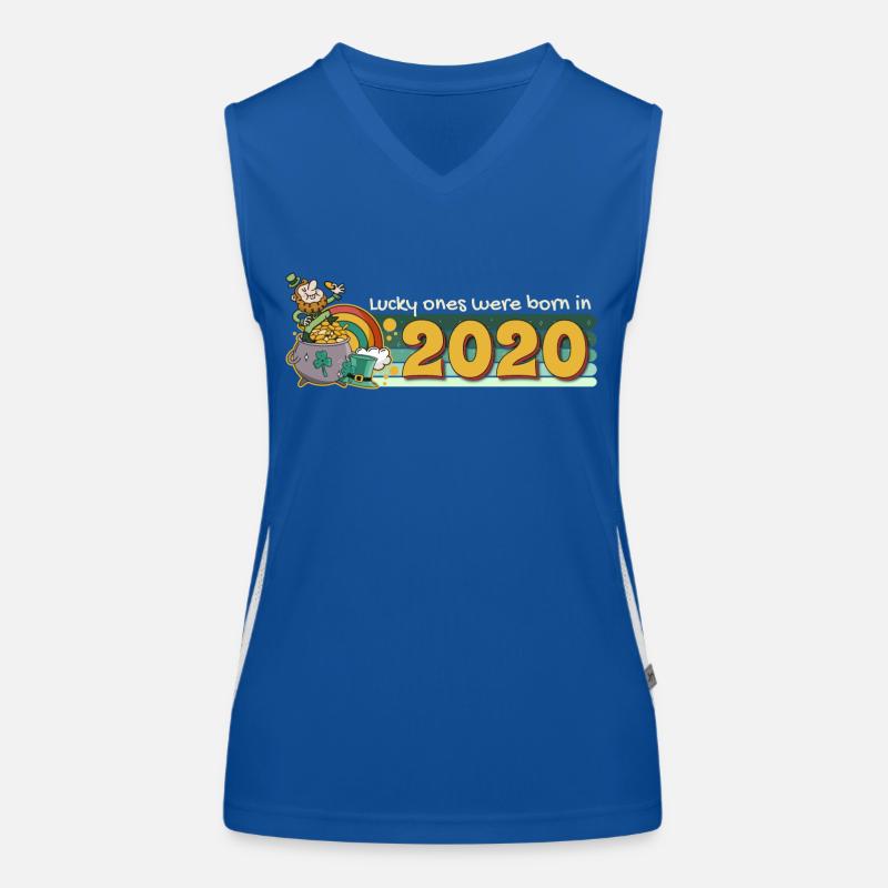 Lucky Ones wurden 2020 geboren Tee St. Patrick's Funktionelles Kontrast-Tank Top für Frauen