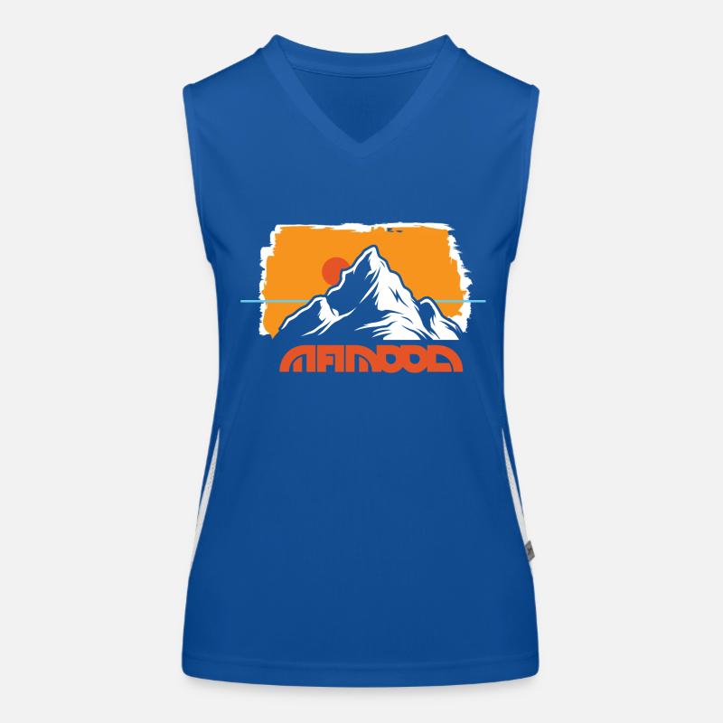 outddor horizont hinter dem Berg Funktionelles Kontrast-Tank Top für Frauen