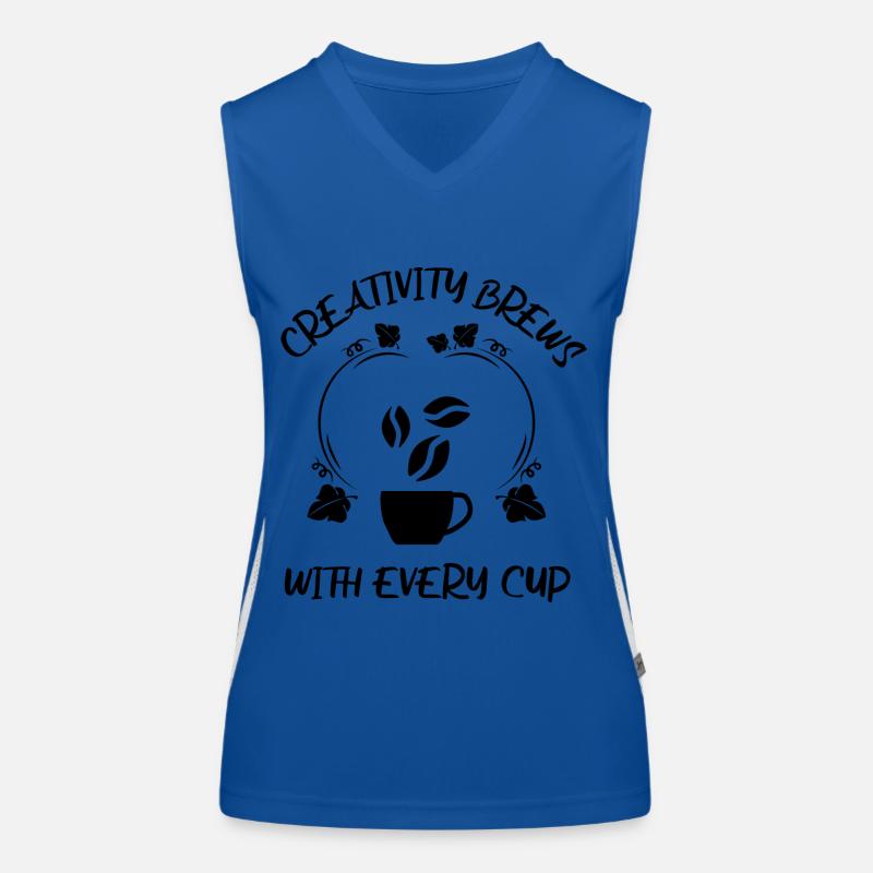 Kaffee Espresso Käffchen Funktionelles Kontrast-Tank Top für Frauen