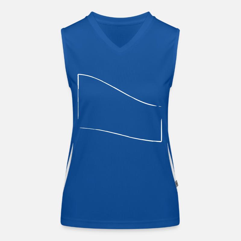 openFrame piegato verso il basso | Vettoriale Top sportivo da donna in contrasto cromatico