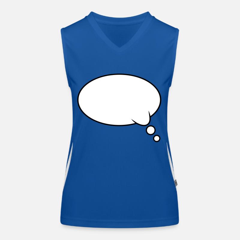 Thought Bubble Design Women's Functional Contrast Tank Top