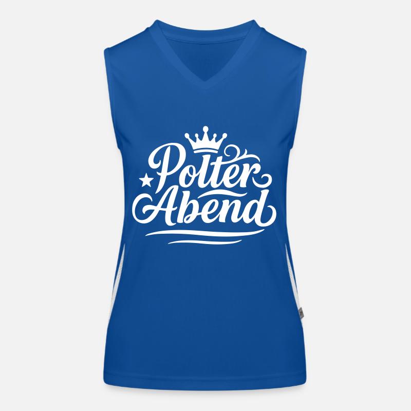 Polterabend Polterhochzeit Funktionelles Kontrast-Tank Top für Frauen