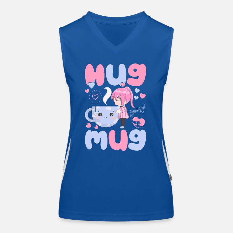 Kuscheliger Kaffeebecher - Kleines Mädchen Funktionelles Kontrast-Tank Top für Frauen