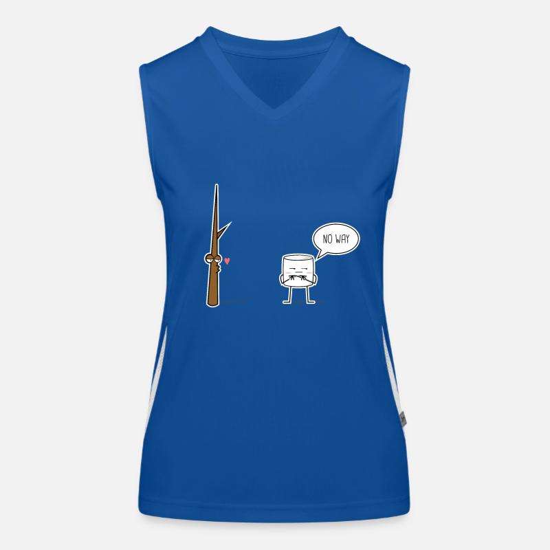 Marshmallow Funktionelles Kontrast-Tank Top für Frauen