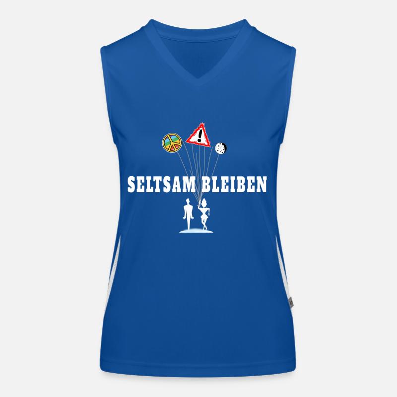 Seltsame Luftballons Funktionelles Kontrast-Tank Top für Frauen