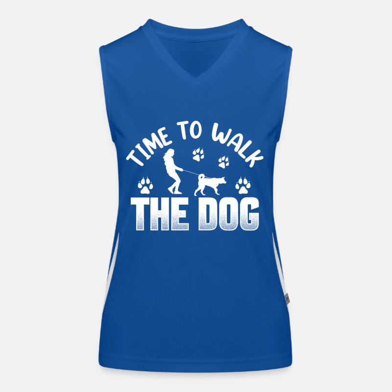 le temps de promener le chien Débardeur respirant contrasté Femme