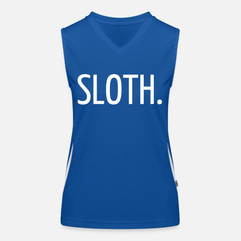 Faultier Funktionelles Kontrast-Tank Top für Frauen