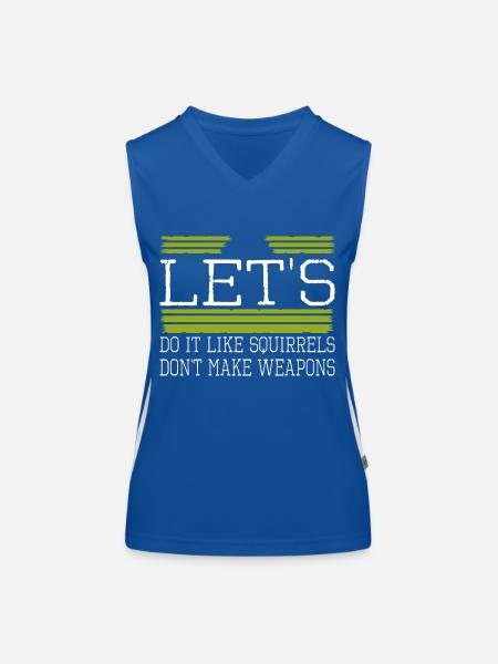 Awesome Bday Sayings Flower Power Green Anti War - Women's Functional Contrast Tank Top - royal/white - Front