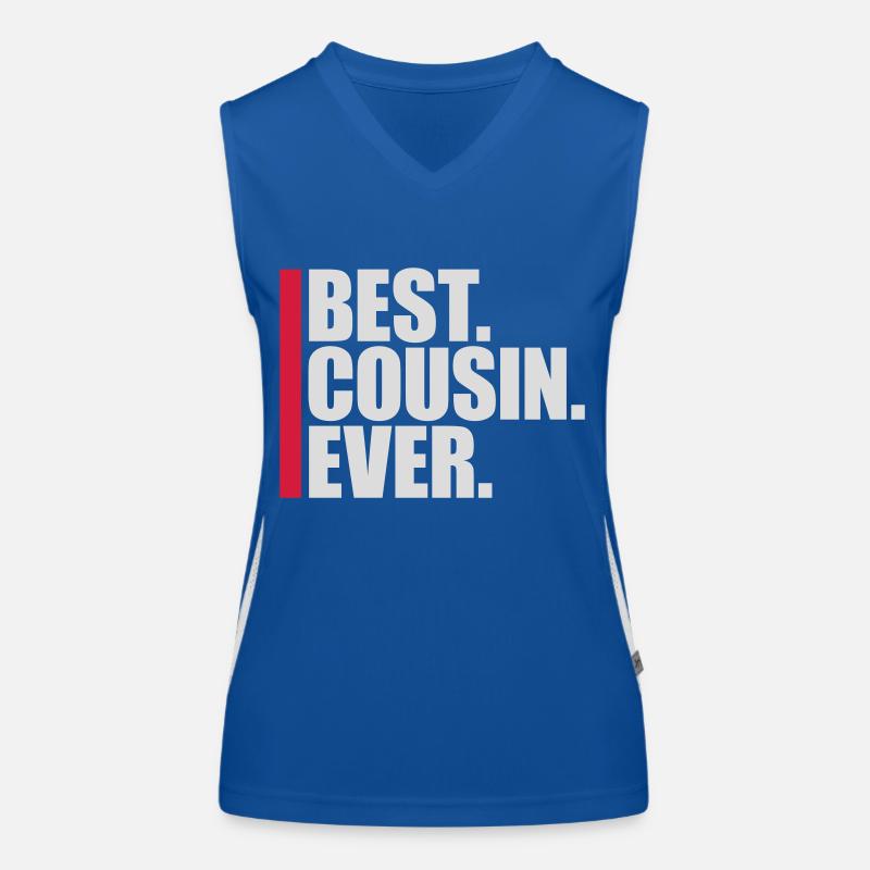 best cousin ever Zitat Funktionelles Kontrast-Tank Top für Frauen