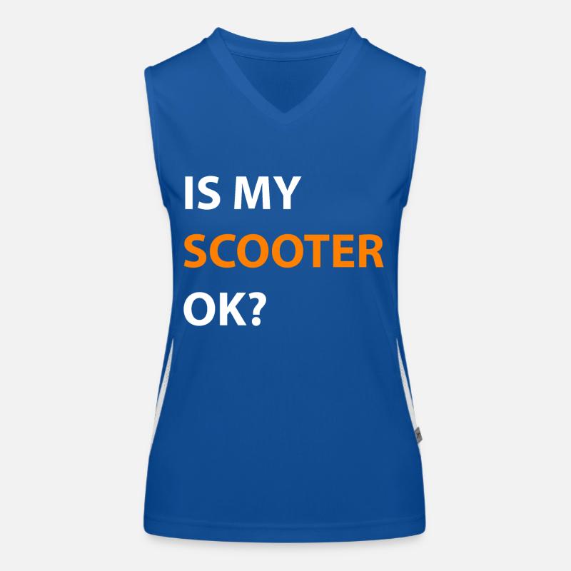 E-Scooter E-Roller Scooter Débardeur respirant contrasté Femme