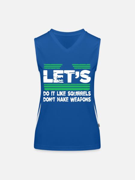 happy hippy sayings funny sayings global peace - Funktionelles Kontrast-Tank Top für Frauen - Royal/Weiß - Vorne