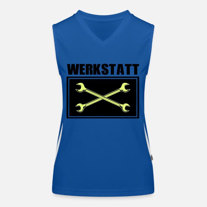 werkzeug werkstatt Funktionelles Kontrast-Tank Top für Frauen