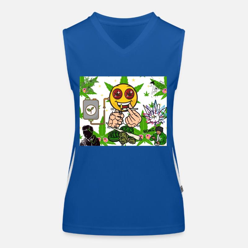 Weed Original Funktionelles Kontrast-Tank Top für Frauen