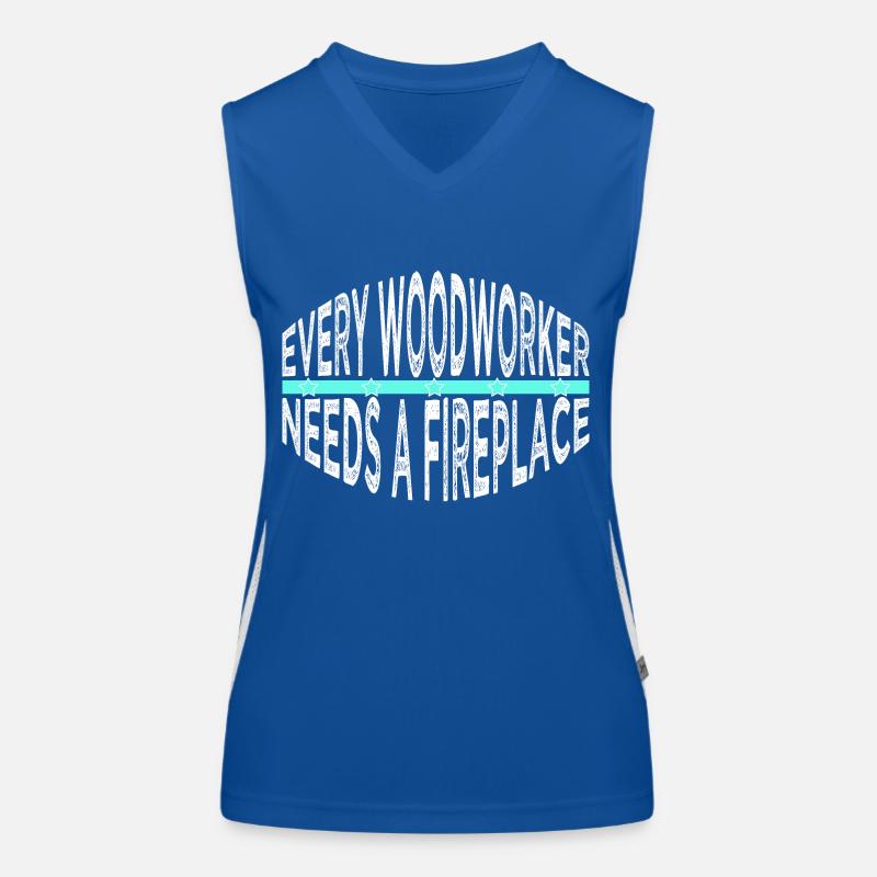 arboriculture carpenter saw present idea Women's Functional Contrast Tank Top