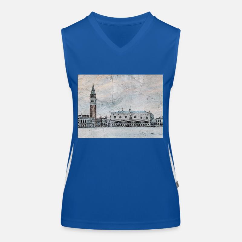 View of St. Mark's Square Women's Functional Contrast Tank Top