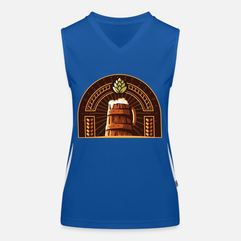 Beer Logo Women's Functional Contrast Tank Top