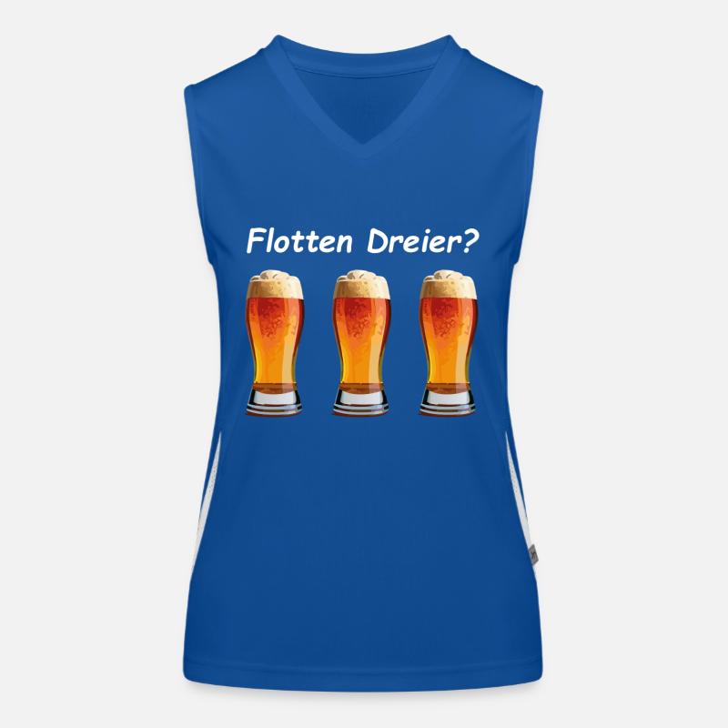 Flotte Bierchen? Funktionelles Kontrast-Tank Top für Frauen