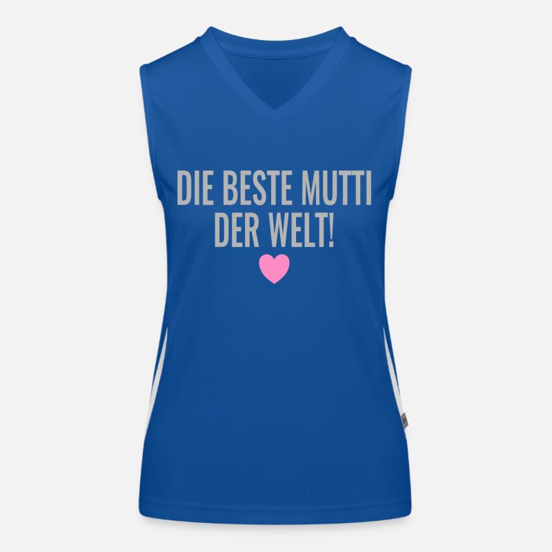 Die beste Mutti der Welt Spruch Geschenk Funktionelles Kontrast-Tank Top für Frauen