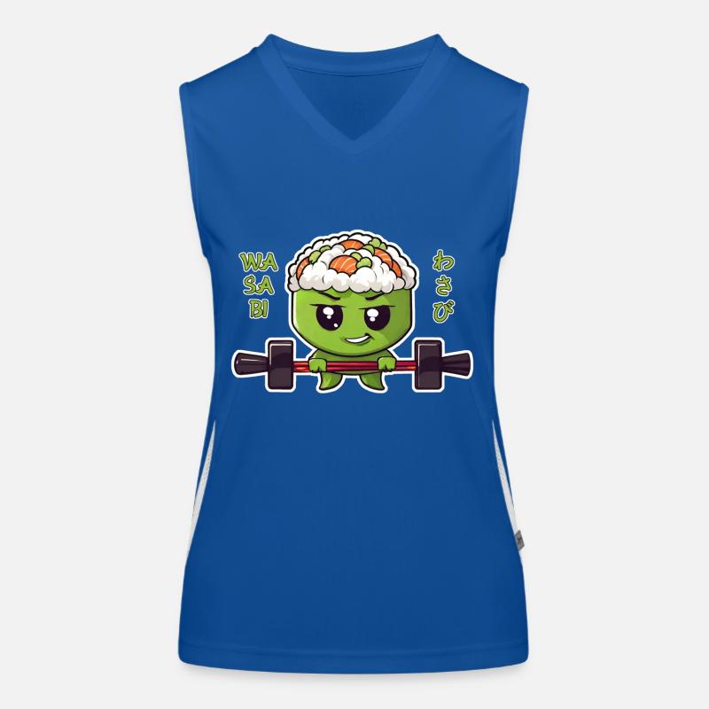 Wasabi mit Langhantel Funktionelles Kontrast-Tank Top für Frauen