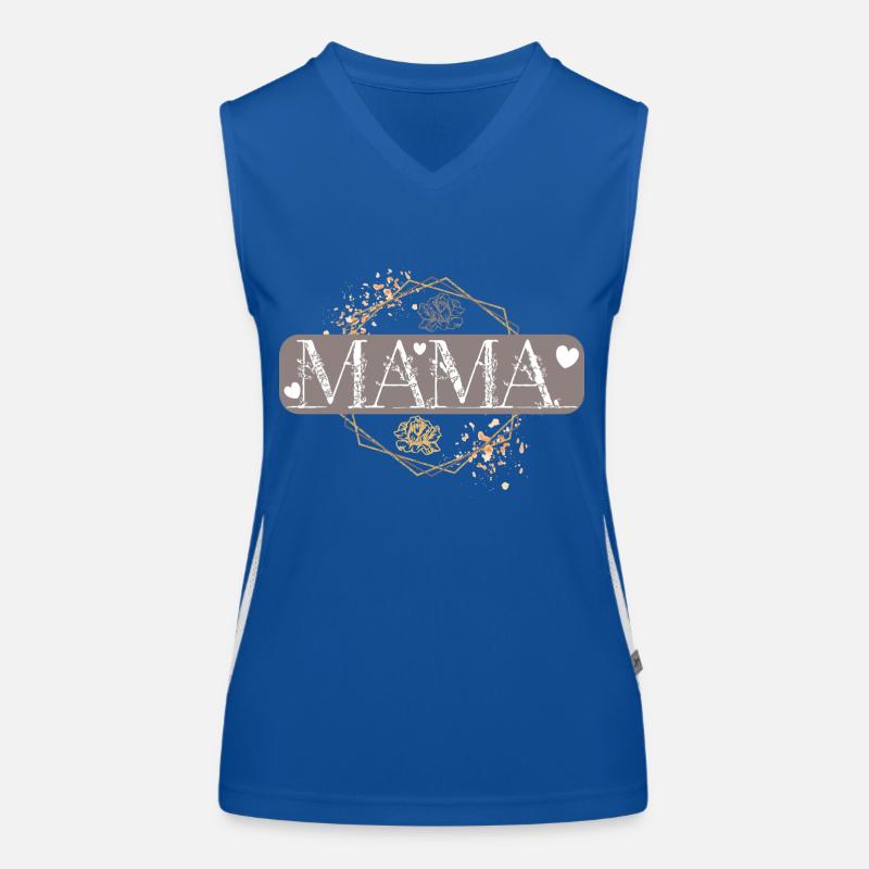 Mama Muttertag Geburtstag Geschenkidee Funktionelles Kontrast-Tank Top für Frauen