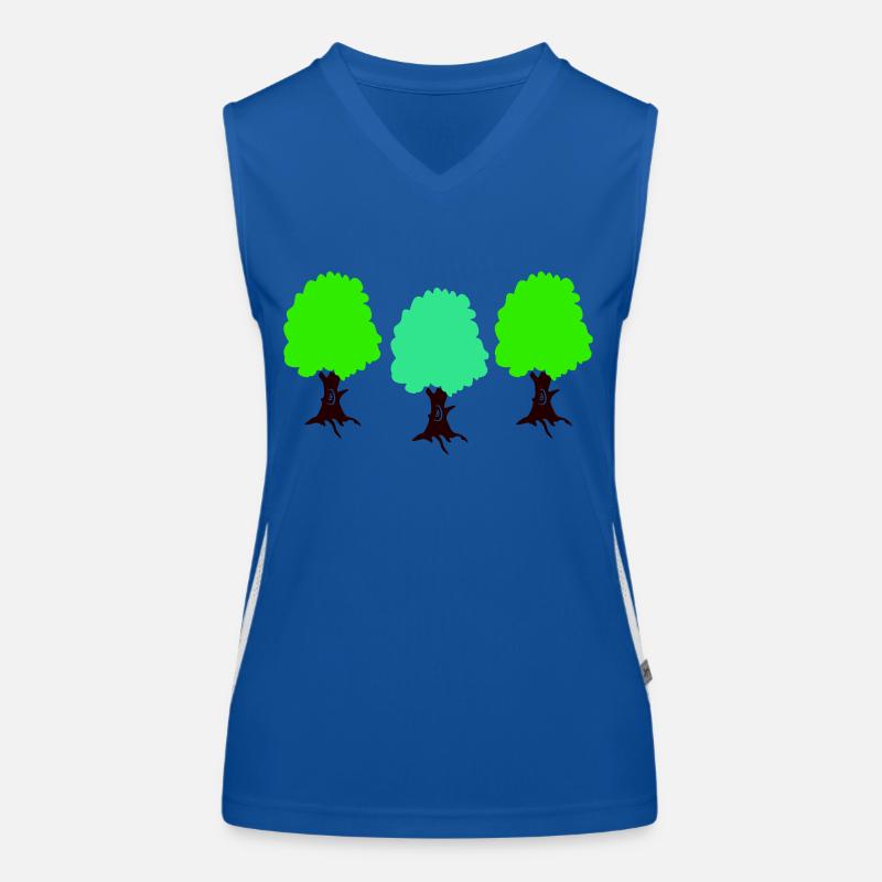 trees Women's Functional Contrast Tank Top