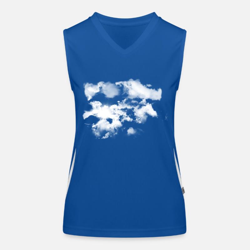 Wolken Funktionelles Kontrast-Tank Top für Frauen