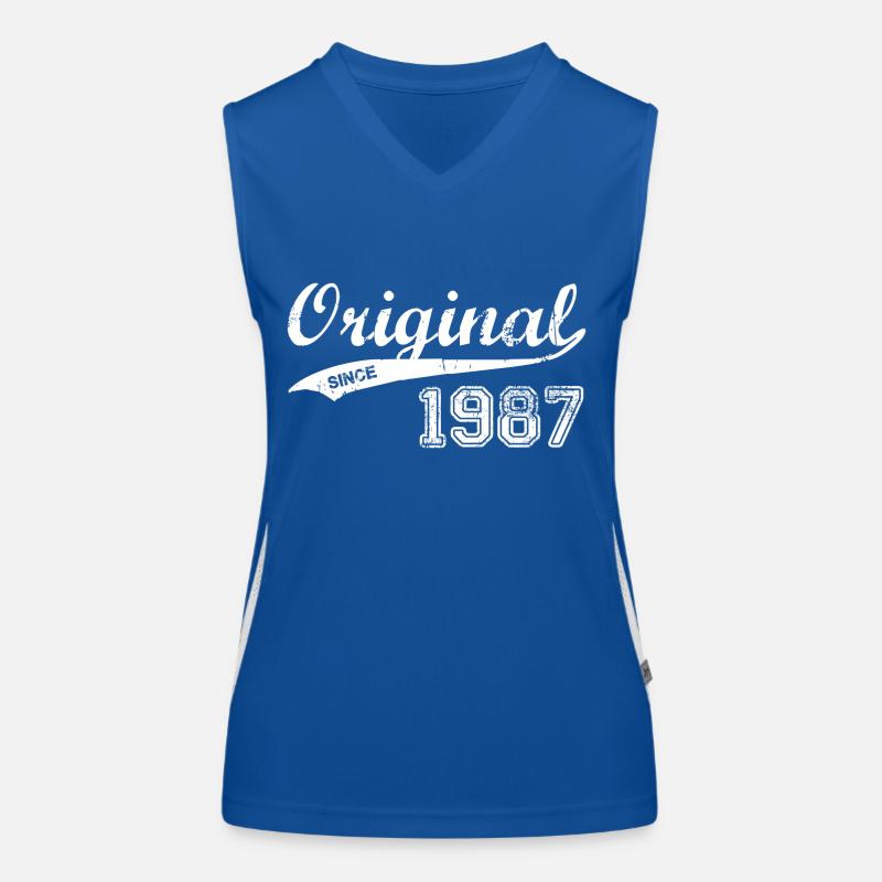 1987 Funktionelles Kontrast-Tank Top für Frauen