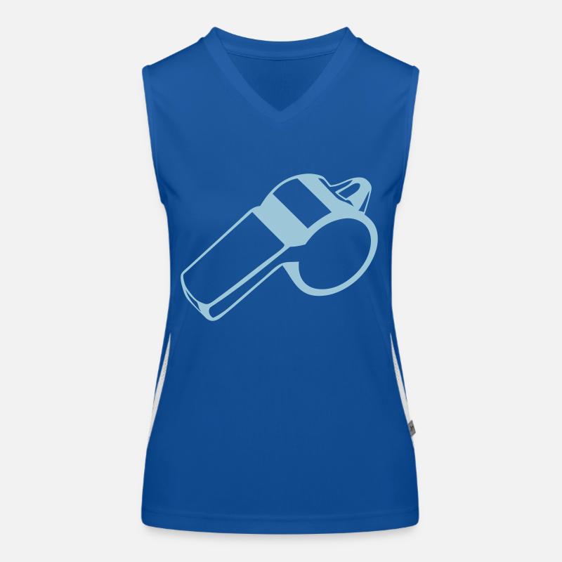 sifflet arbitre 1 Débardeur respirant contrasté Femme