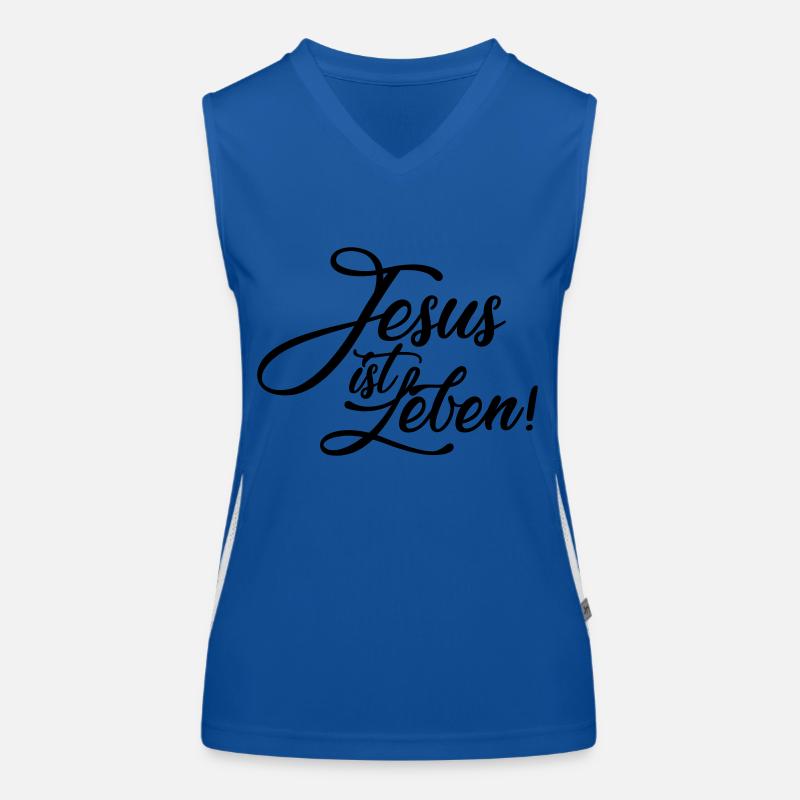 Jésus est la vie Débardeur respirant contrasté Femme
