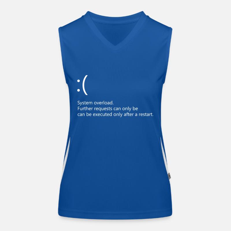 System overload - Windows Fehler Funktionelles Kontrast-Tank Top für Frauen