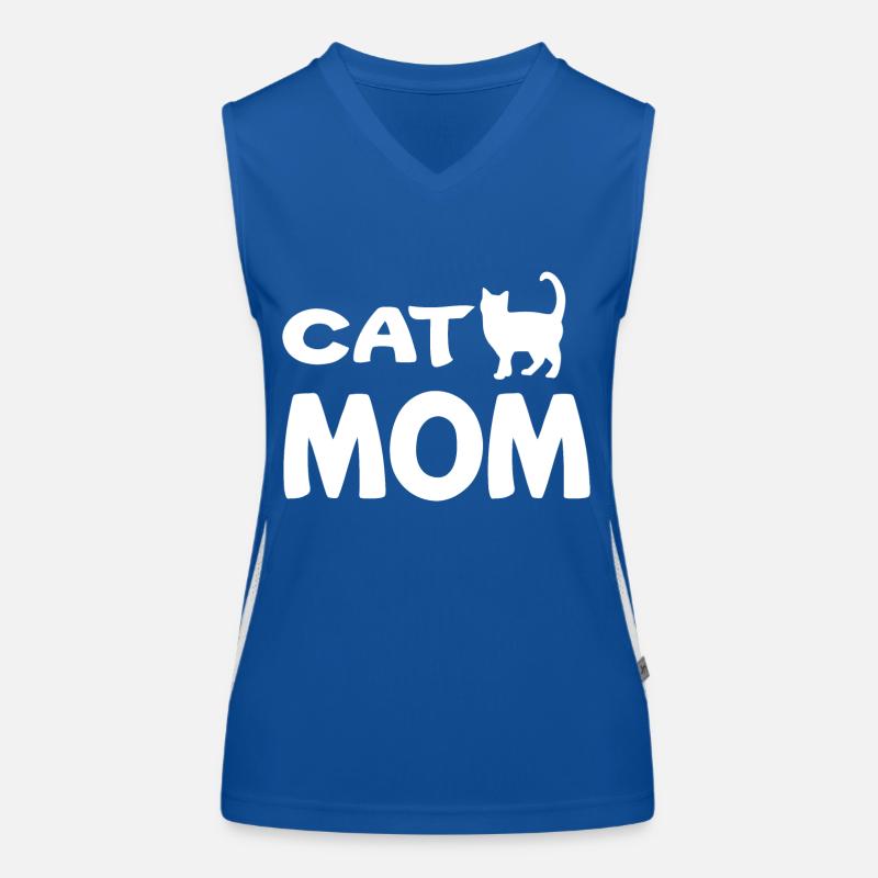 Cat Mom Débardeur respirant contrasté Femme