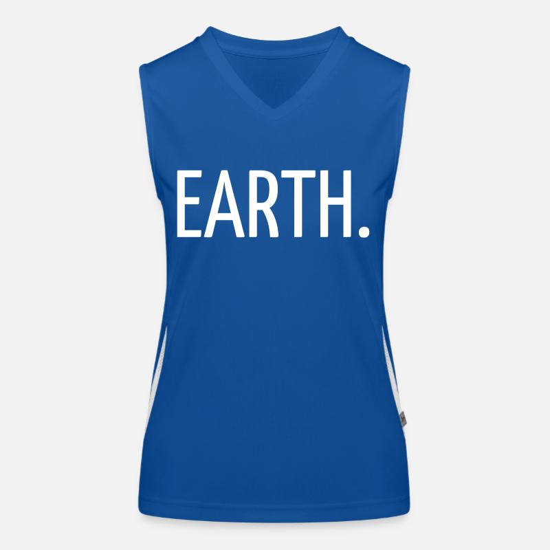 Erde. Funktionelles Kontrast-Tank Top für Frauen