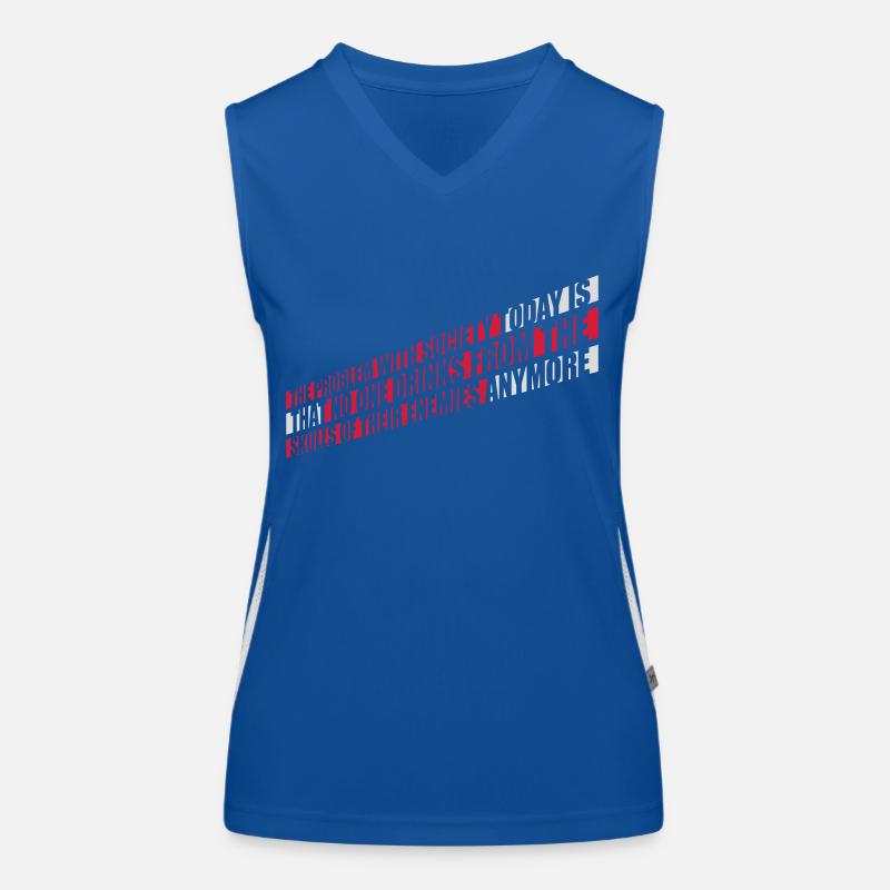 drinks from enemies skulls Women's Functional Contrast Tank Top