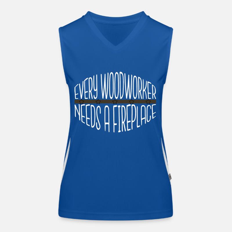 Casque de sécurité présent idée haches heureuses Débardeur respirant contrasté Femme