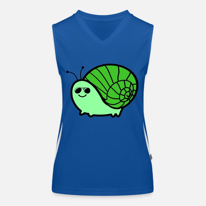 schnecke cool Funktionelles Kontrast-Tank Top für Frauen
