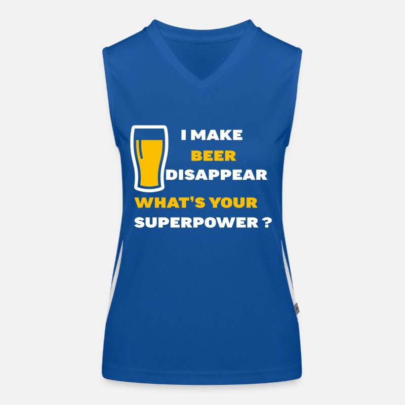 Superkräfte - Bier Funktionelles Kontrast-Tank Top für Frauen