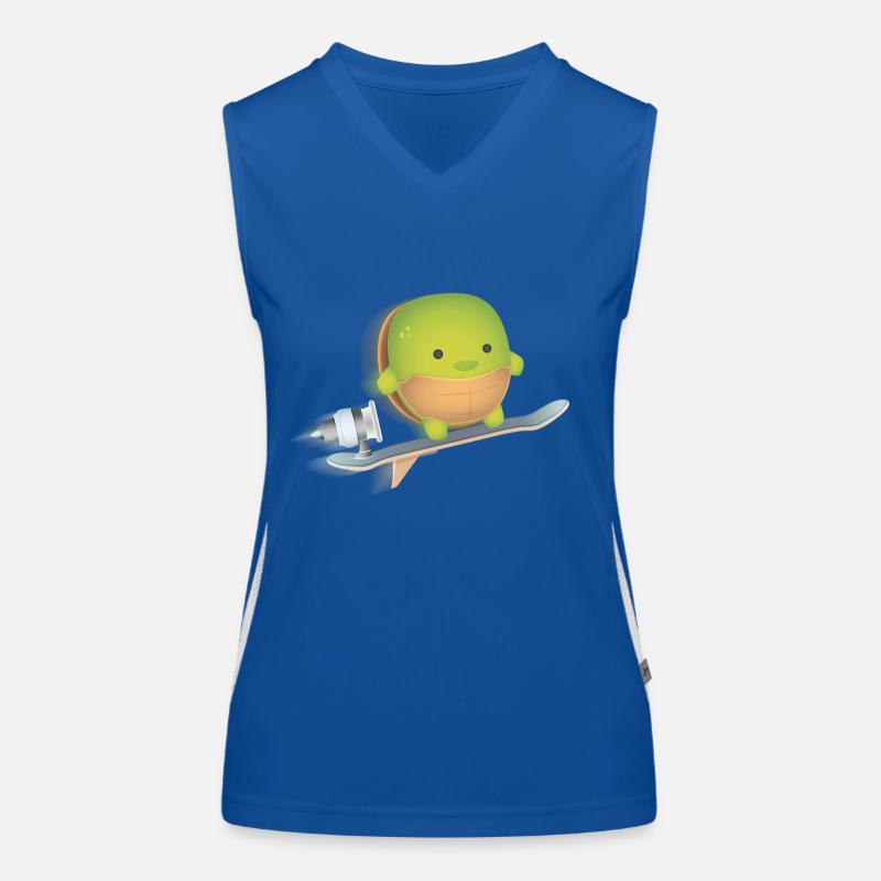 Speed Turtle - Le plus rapide Schilkröte le monde Débardeur respirant contrasté Femme