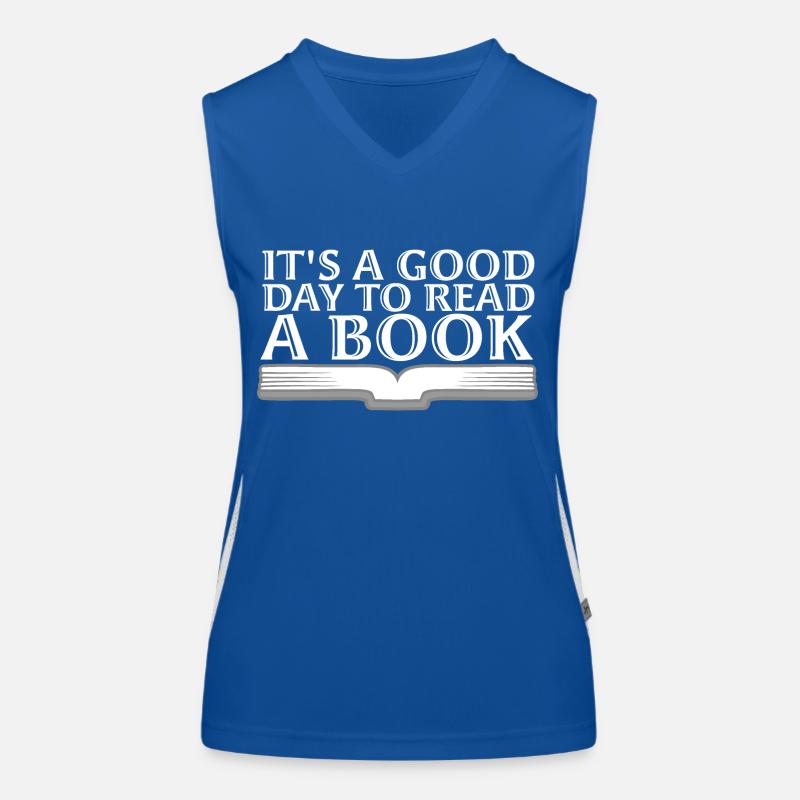 Es ist ein guter Tag, um ein Buch zu lesen Schule Lesen Liebe Funktionelles Kontrast-Tank Top für Frauen