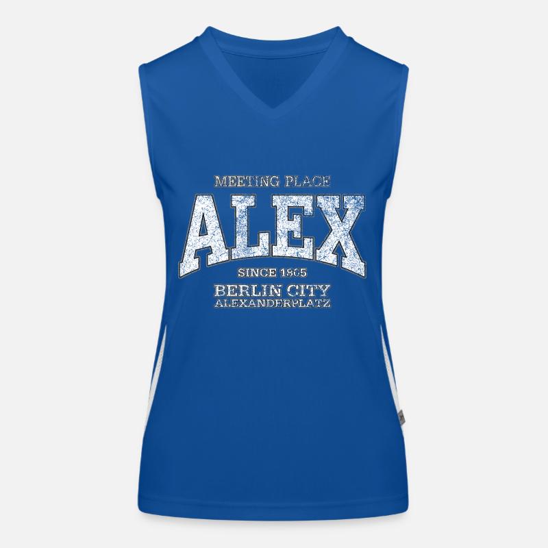 Alex Berlin Alexanderplatz (extrême blanc ancien) Débardeur respirant contrasté Femme