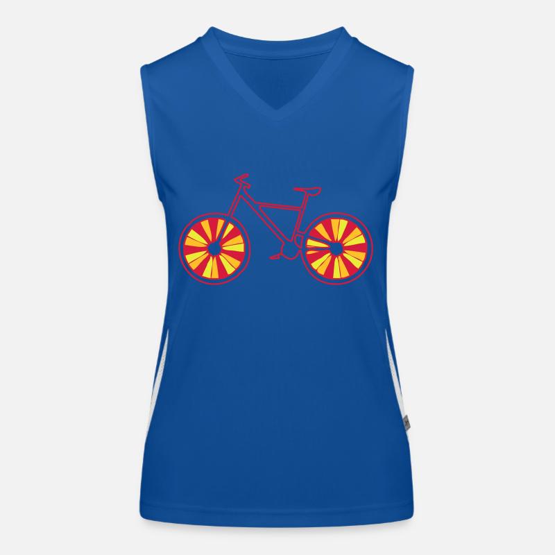 fahrrad Funktionelles Kontrast-Tank Top für Frauen