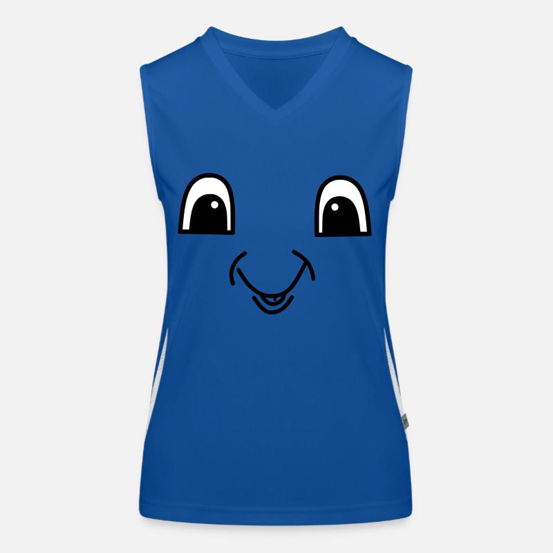 Cute face Funktionelles Kontrast-Tank Top für Frauen