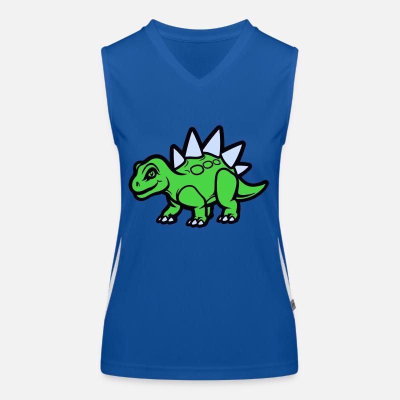 Bande dessinée Stegosaurus Débardeur respirant contrasté Femme