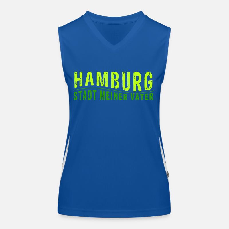 HAMBOURG VILLE DE MES PÈRES (Graphique vectoriel) Débardeur respirant contrasté Femme