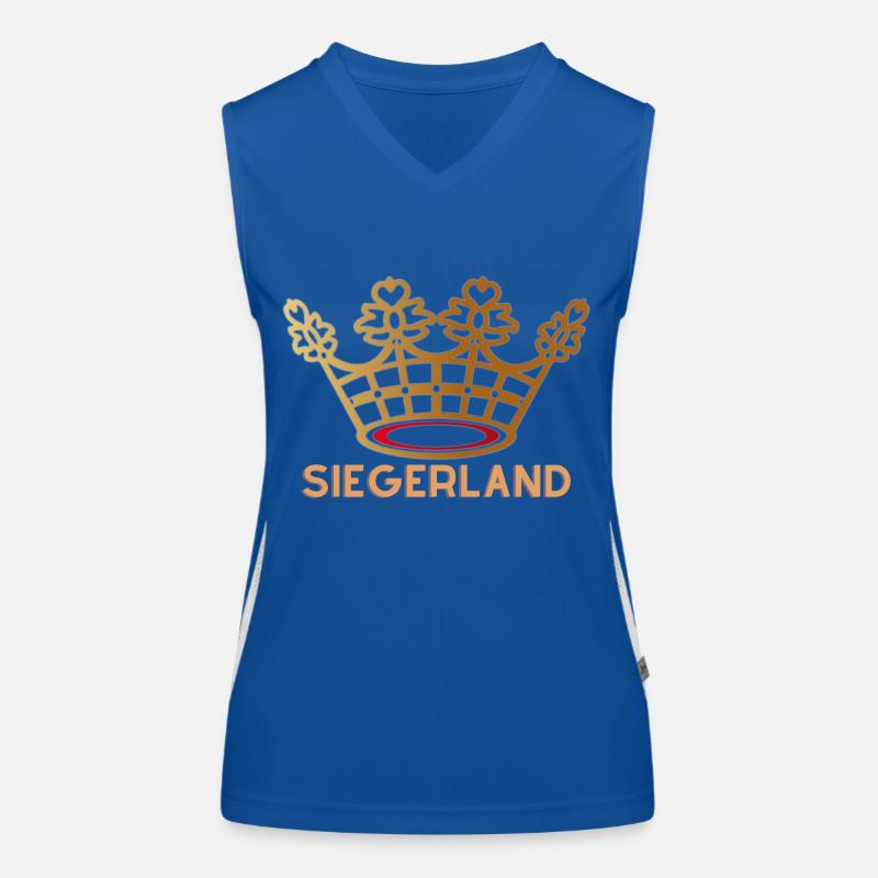 SIEGERLAND - Das Siegen-Design Funktionelles Kontrast-Tank Top für Frauen
