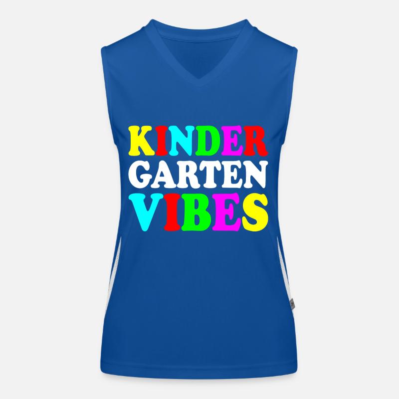 kindergarten vibes Funktionelles Kontrast-Tank Top für Frauen