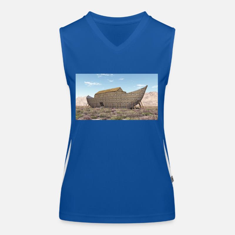 Arche Noah, Bibel, Religion Funktionelles Kontrast-Tank Top für Frauen