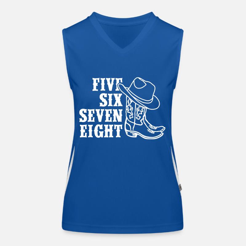 Five Six Seven Eight Line Dance Women's Functional Contrast Tank Top