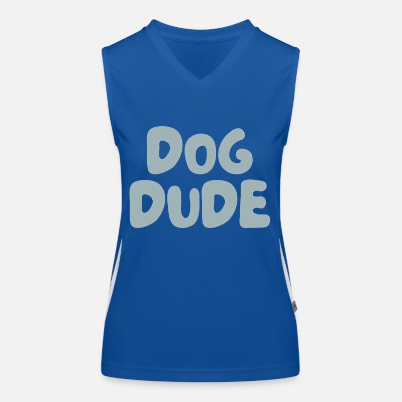 Dog Dude – chemise cool pour les types de chiens Débardeur respirant contrasté Femme