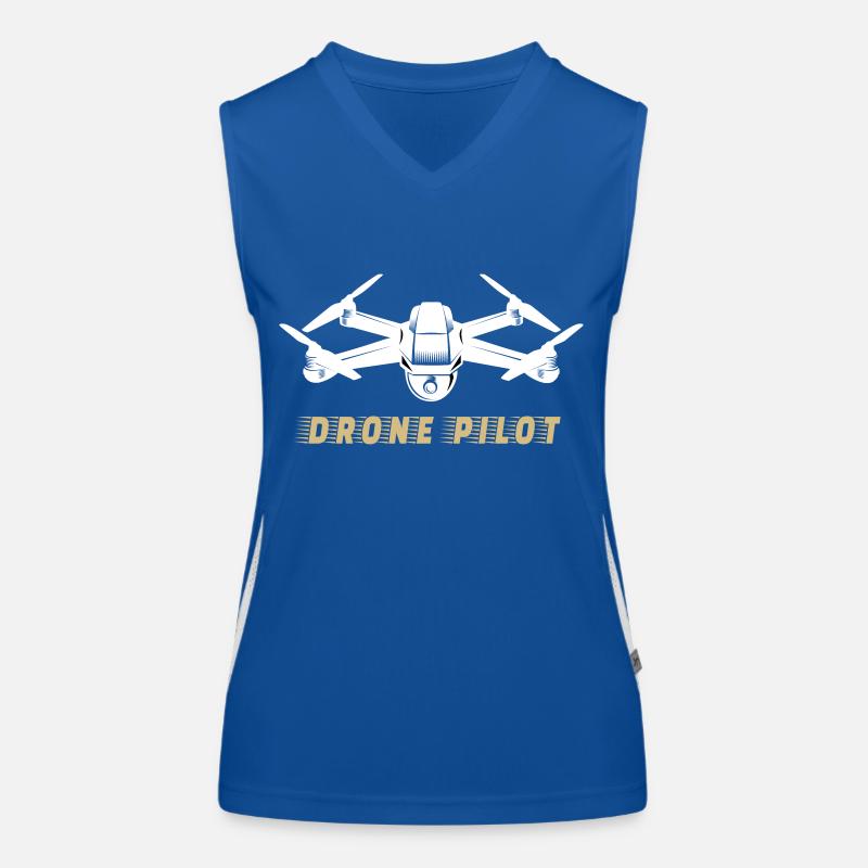 Drone pilot drone Women's Functional Contrast Tank Top